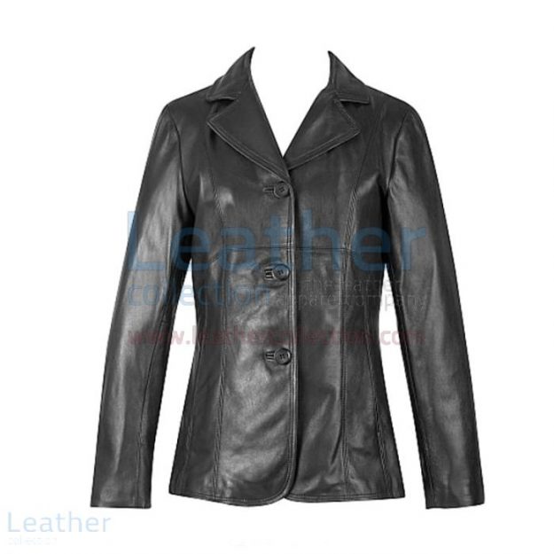 Lambskin Blazer – 3 Button Blazer | Leather Collection