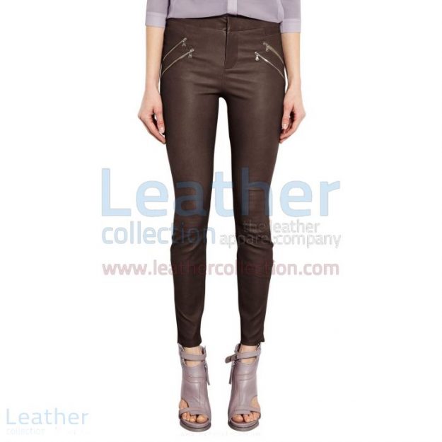 Shop Our Brown Leather Pants