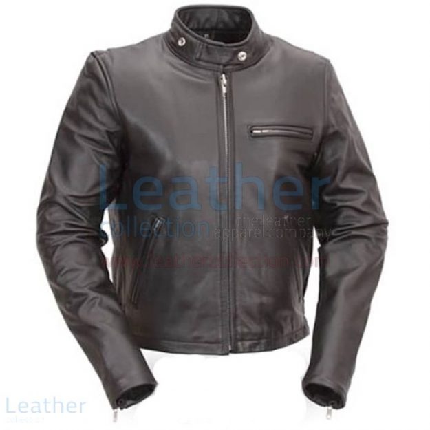 Pick up Modern Motorcycle Jacket with Snap Front for CA$275.10 in Cana