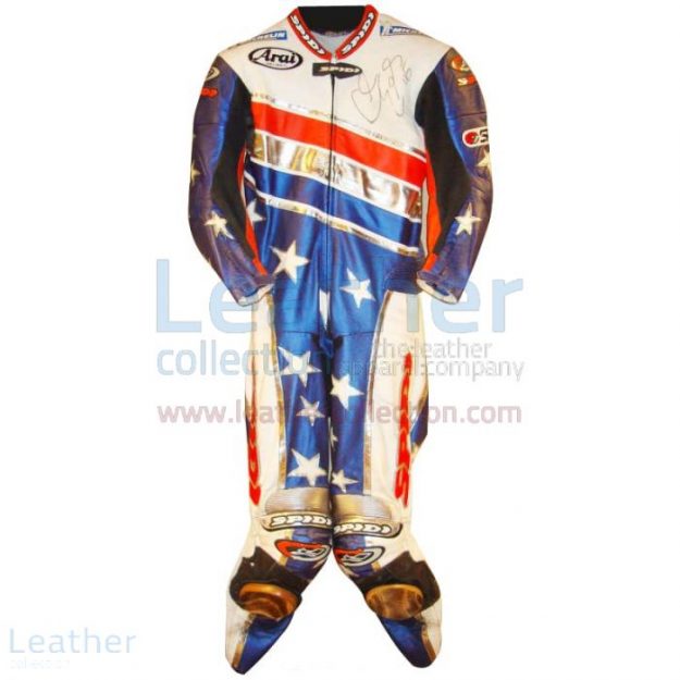 Erhalten motogp Kleidung | Colin Edwards Aprilia Leder 2003 MotoGP