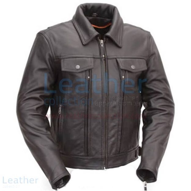 Buy Online Cruiser Motorcycle Jacket with Dual Utility Pockets for $22