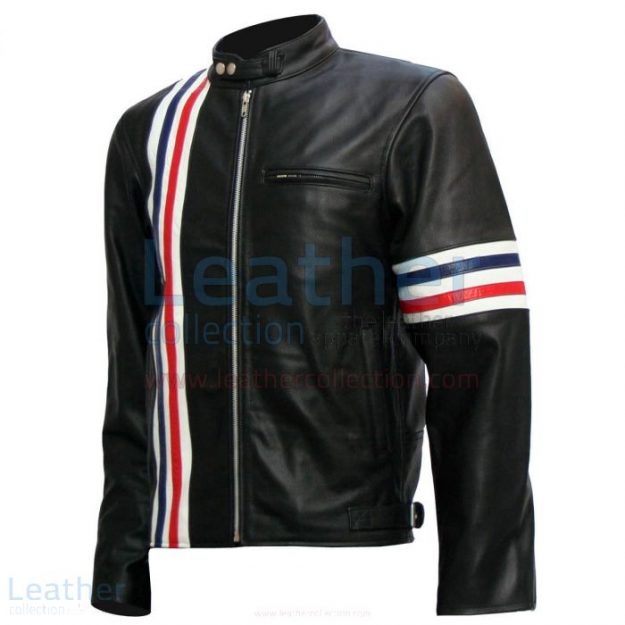 Offering Easy Rider Captain America Biker Black Leather Jacket for SEK