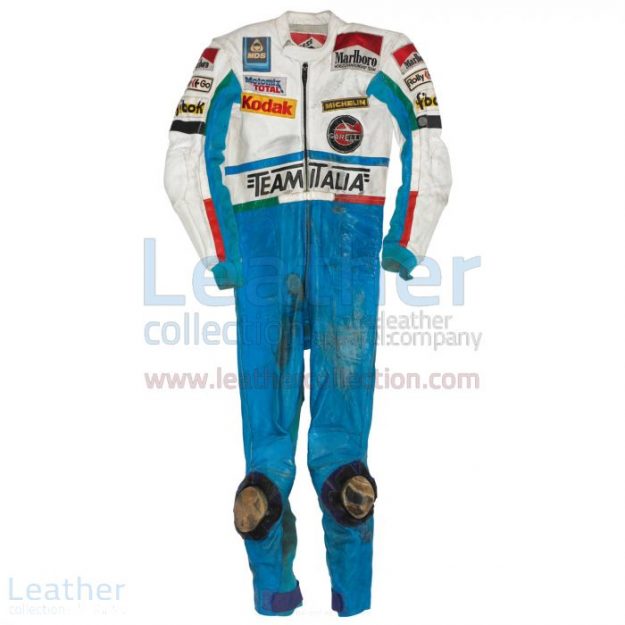 Fausto Gresini Garelli GP 1985 Rennanzug | Leather Collection
