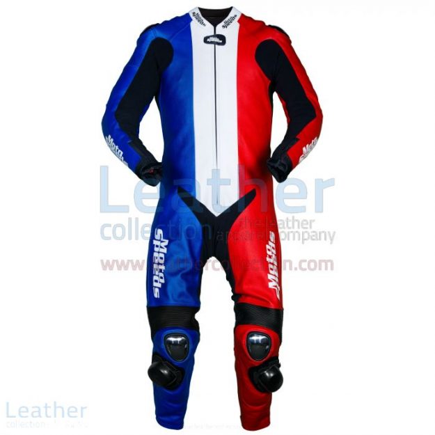 Claim Online France Flag Motorbike Race Leathers for $800.00