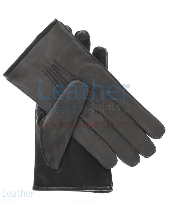 Grab Grey Suede and Lambskin Gloves for $65.00