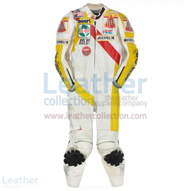 Pick up Now Helmut Bradl HB Honda GP 1989 Motorcycle Leathers for ¥10