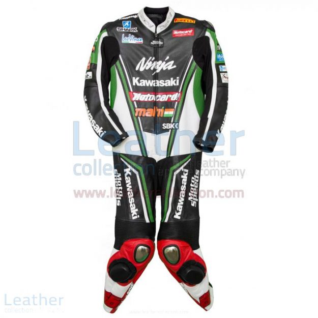 Offering Online Kawasaki Ninja Tom Sykes 2013 Champion Leathers for A$