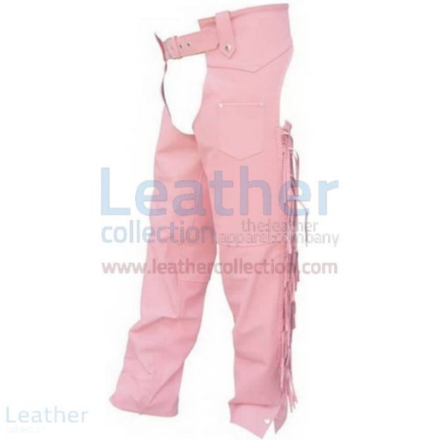 Pick it Online Ladies Pink Braided Leather Chaps for $149.00