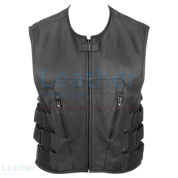 Get Leather Rider Vest with Velcro Side Straps for SEK1,311.20 in Swed