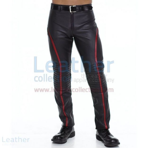 Order Now Leather Stripe Pants | Leather Fashion