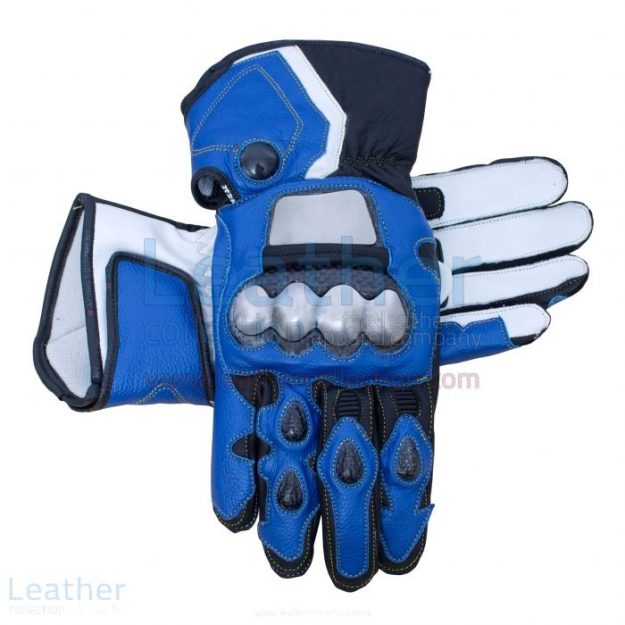 Pick Online Leon Haslam Motorbike Riding Leather Gloves for $255.00