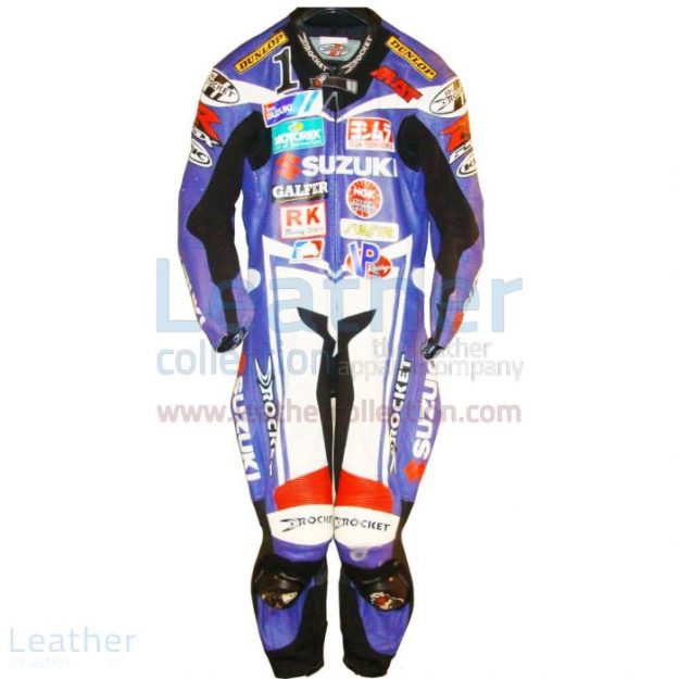 Grab Now Mat Mladin Suzuki AMA 2005 Leather Suit for $899.00
