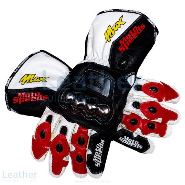 Shop Max Biaggi GP 1995 Racing Leather Gloves