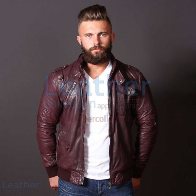 Brown Leather Bomber Jacket – Leather Bomber | Leather Collection