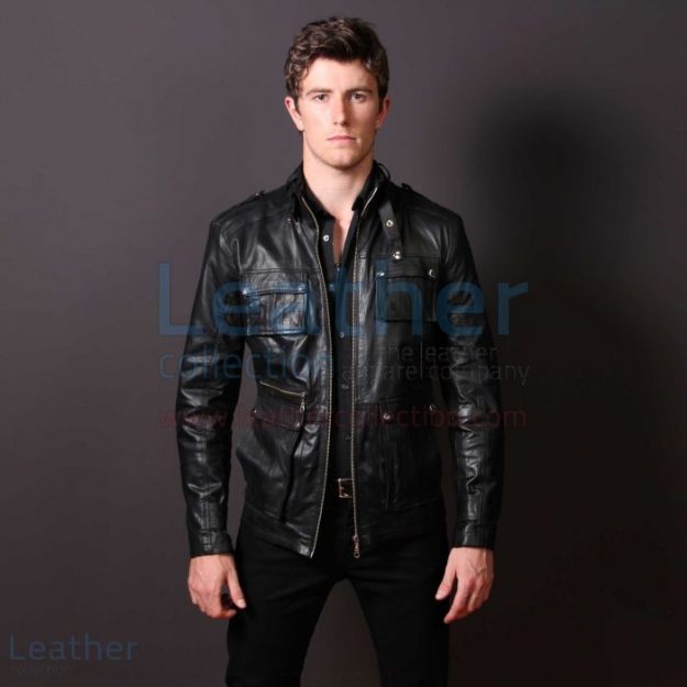 Shop Online Men Leather Fashion Rockwell Jacket for ¥80,640.00 in Jap