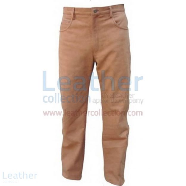 Purchase Now Five Pocket Mens Leather Pants for $149.00