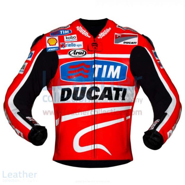 Online Bestellen Nicky Hayden 2013 MotoGP Ducati Lederjacke €387.00