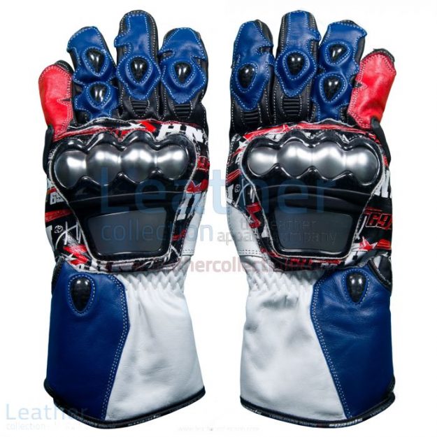 Order Nicky Hayden WSBK 2017 Leather Racing Gloves for $250.00