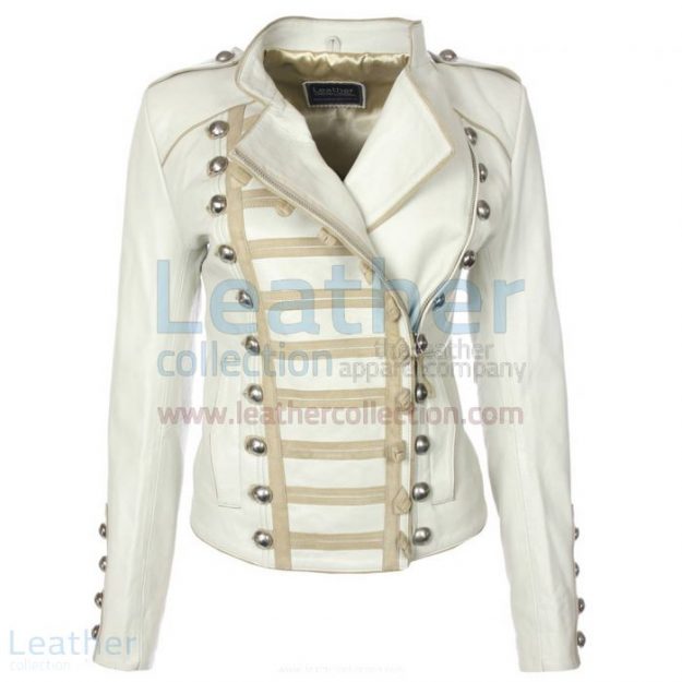 Get Online Princess Leather Jacket White for SEK3,071.20 in Sweden