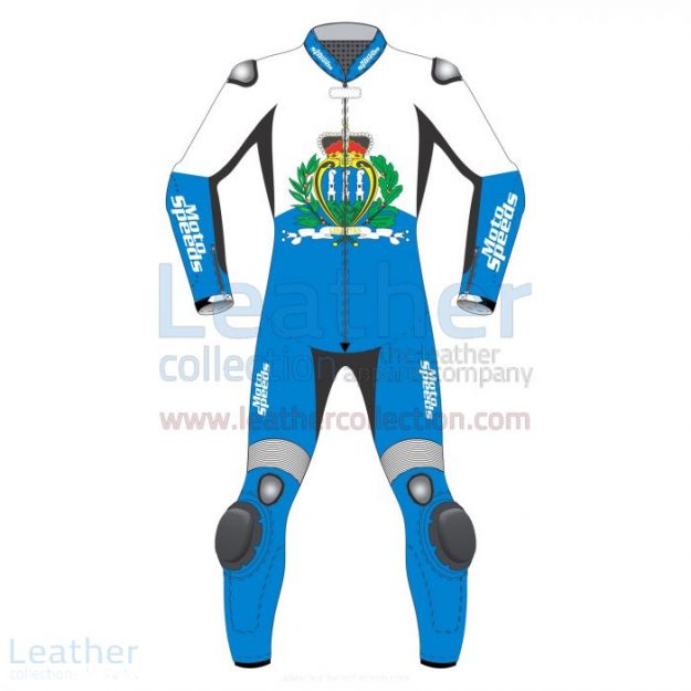 Pick San Marino Flag Motorcycle Race Leathers for $800.00