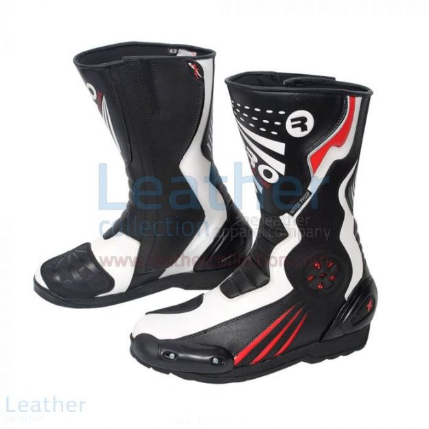 Purchase Now Crescent Leather Moto Boots for CA$260.69 in Canada