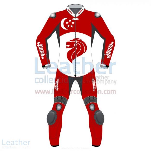 Shop Online Singapore Flag Moto Suit for $800.00