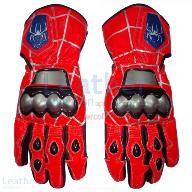 Order Online Spiderman Leather Motorbike Race Gloves for $250.00