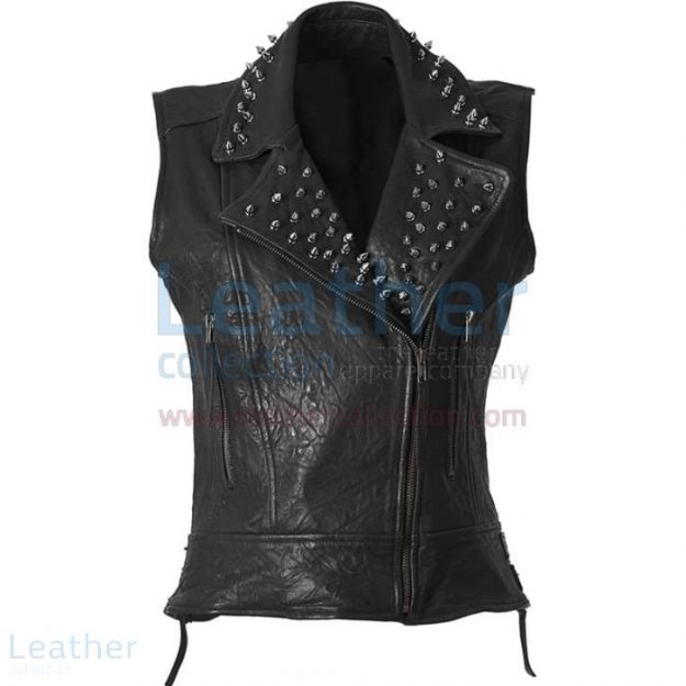 Order Now Spiked Fashion Leather Vest for SEK1,751.20 in Sweden