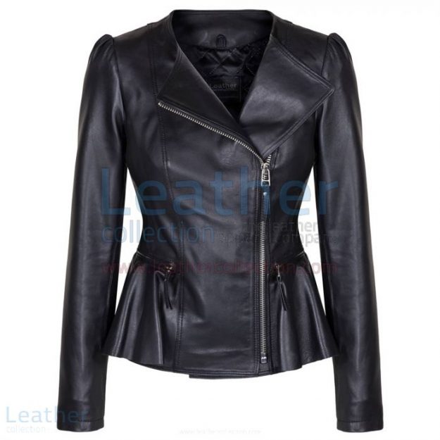 Buy Now Ladies Short & Collarless Leather Jacket for CA$391.69 in Cana