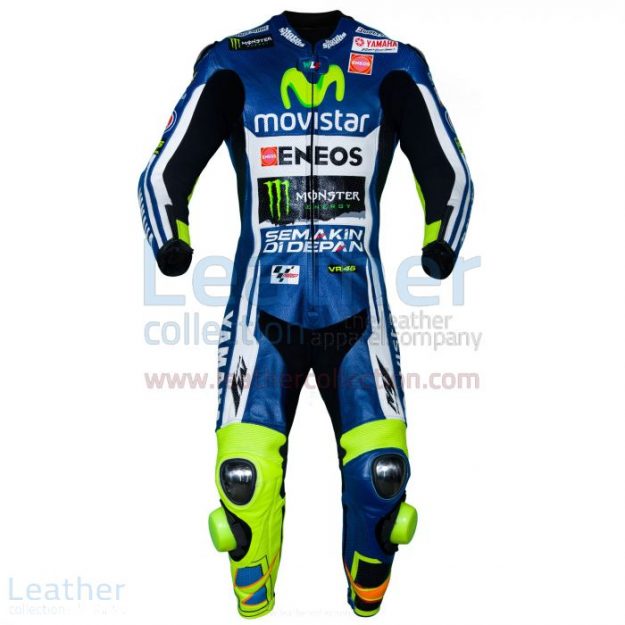 Offering Valentino Rossi Movistar Yamaha M1 MotoGP Leathers for $899.0
