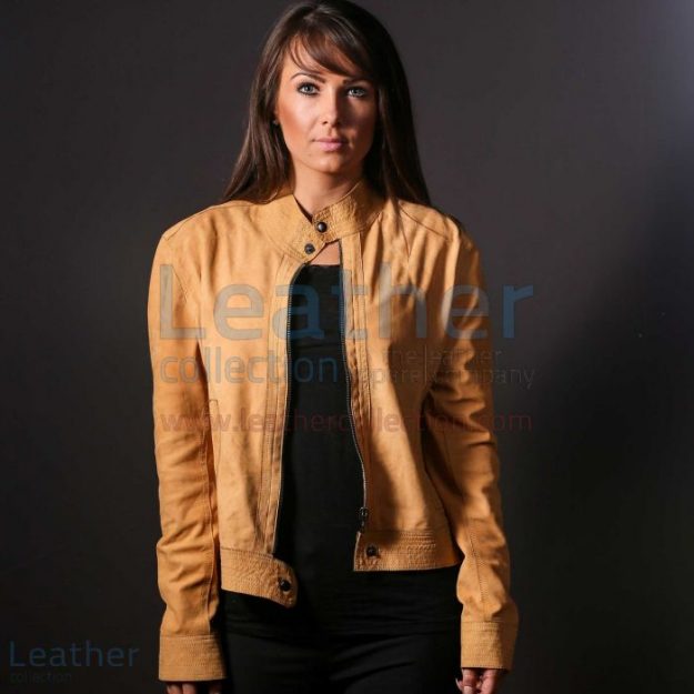 Customize Online Vivo Women Leather jacket for ¥62,720.00 in Japan
