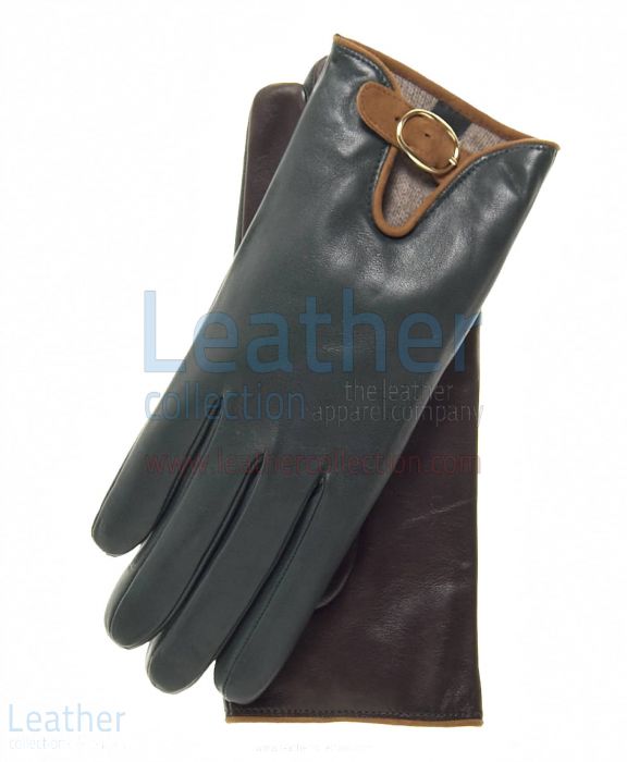 Customize Wool Lined Buckled Gloves for Ladies for $55.00