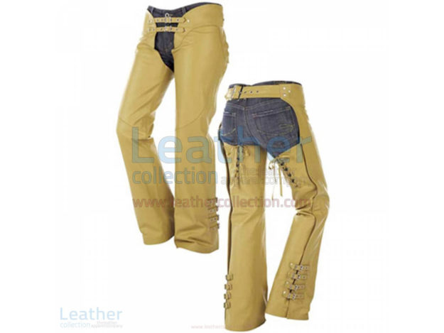 Buckles on Legs Leather Cowboy Chaps
