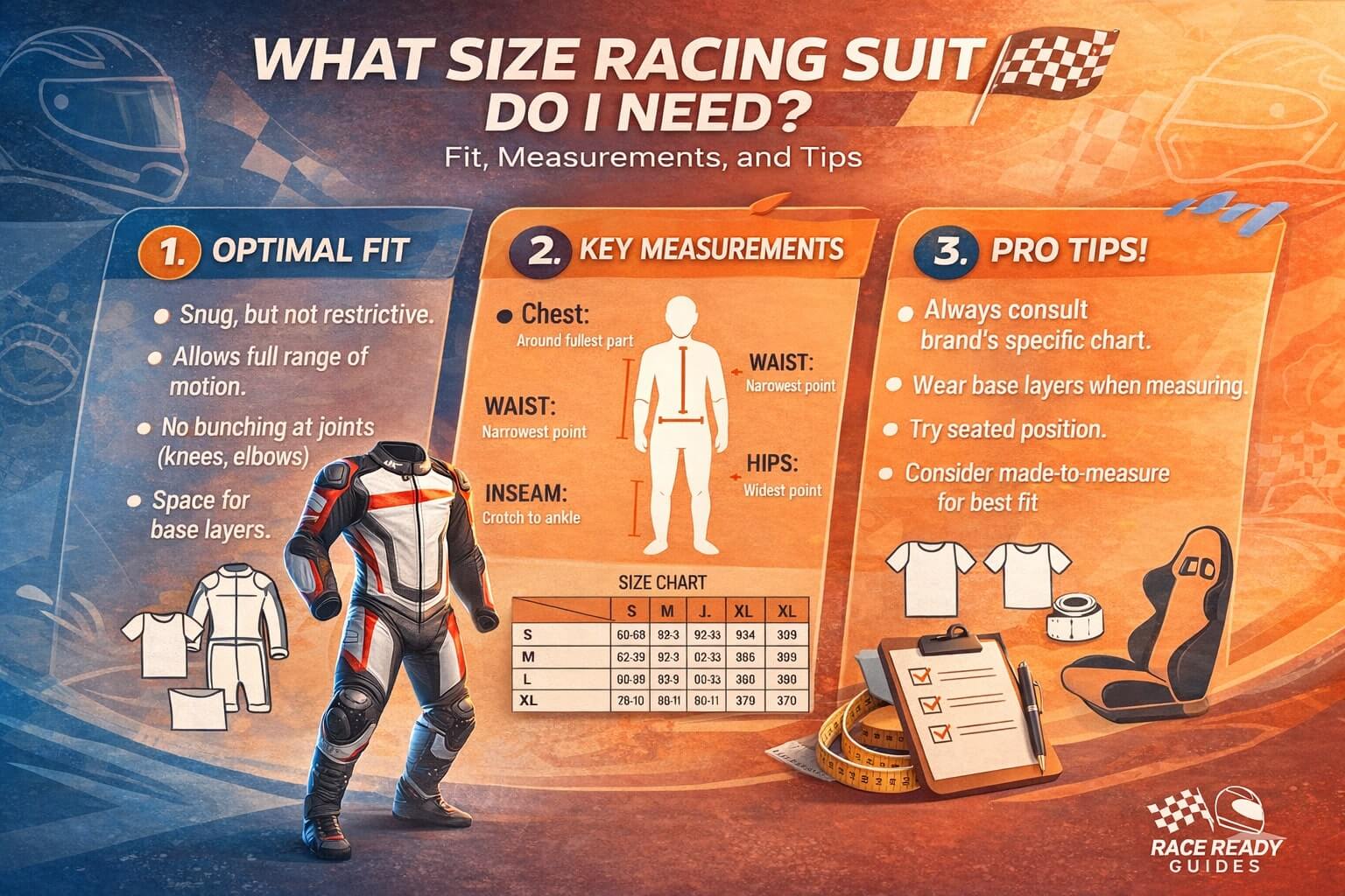 What Size Racing Suit Do I Need? Fit, Measurements, and Tips