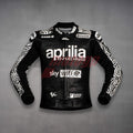 Aleix Espargaro Black And White Motorcycle Jacket Aprilia WT 2022