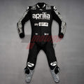 Aleix Espargaro Black Biker Suit Aprilia Winter Test 2022