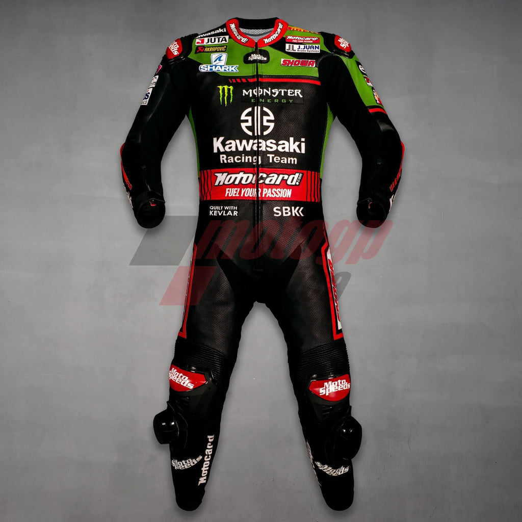Alex Lowes Full Leather Racing Suit Kawasaki WSBK 2021