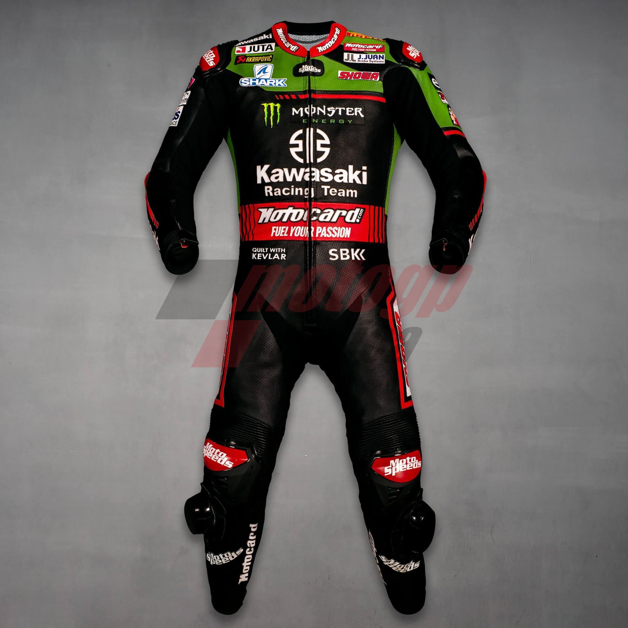 Alex Lowes Full Leather Racing Suit Kawasaki WSBK 2021