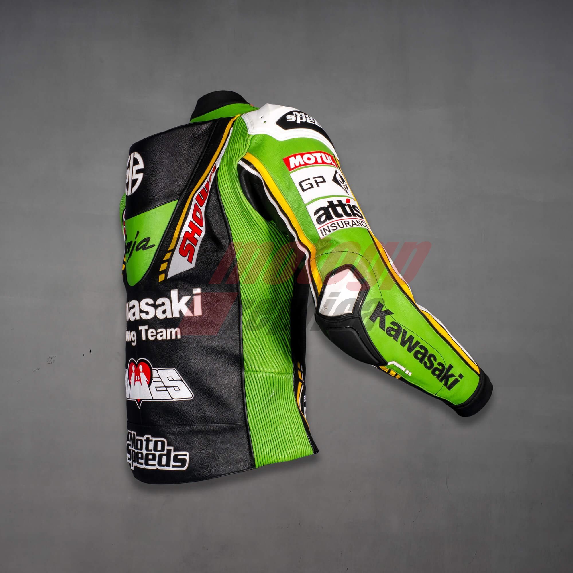 black green motorcycle jacket