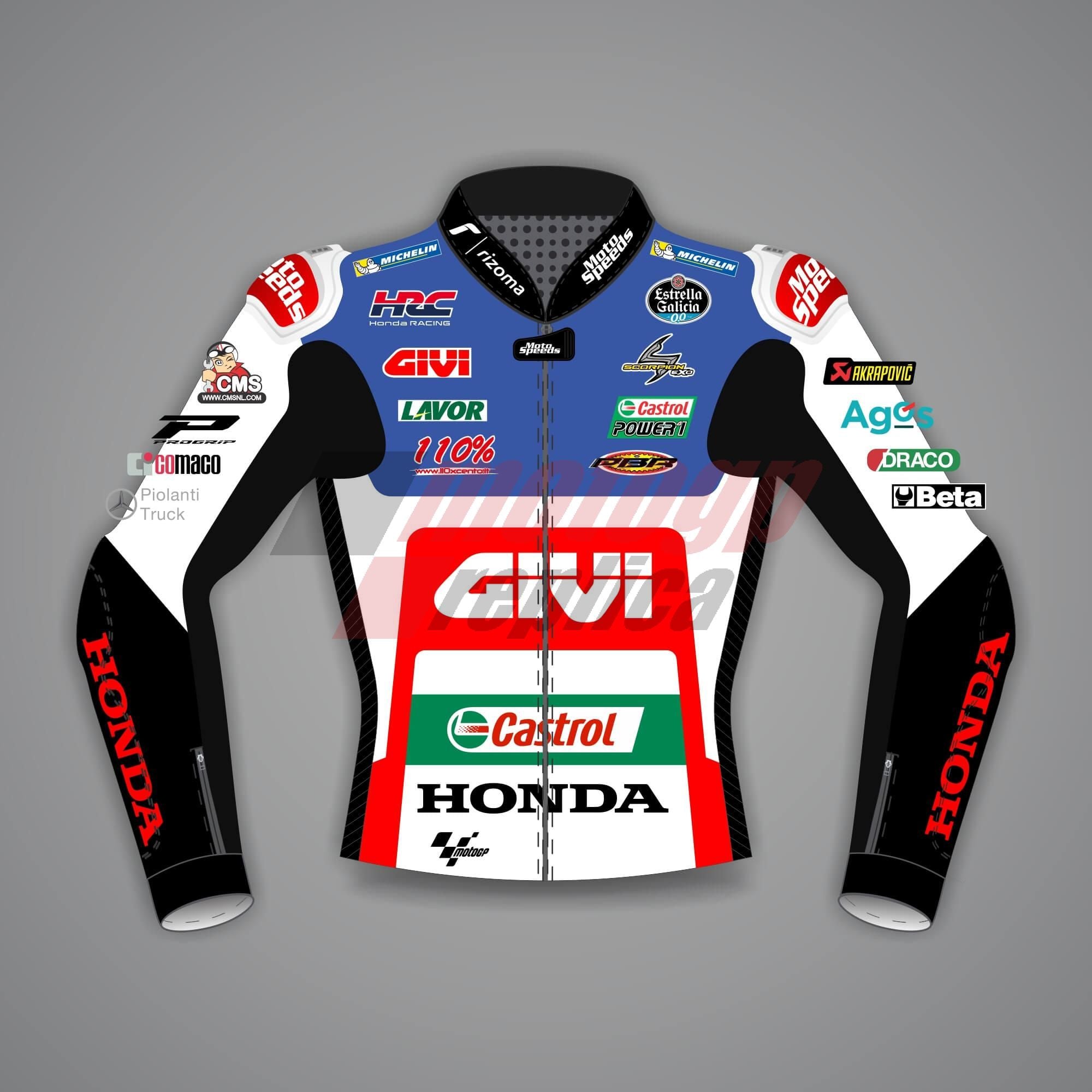 Alex Rins Castrol Honda Jacket For Sale MotoGP 2023