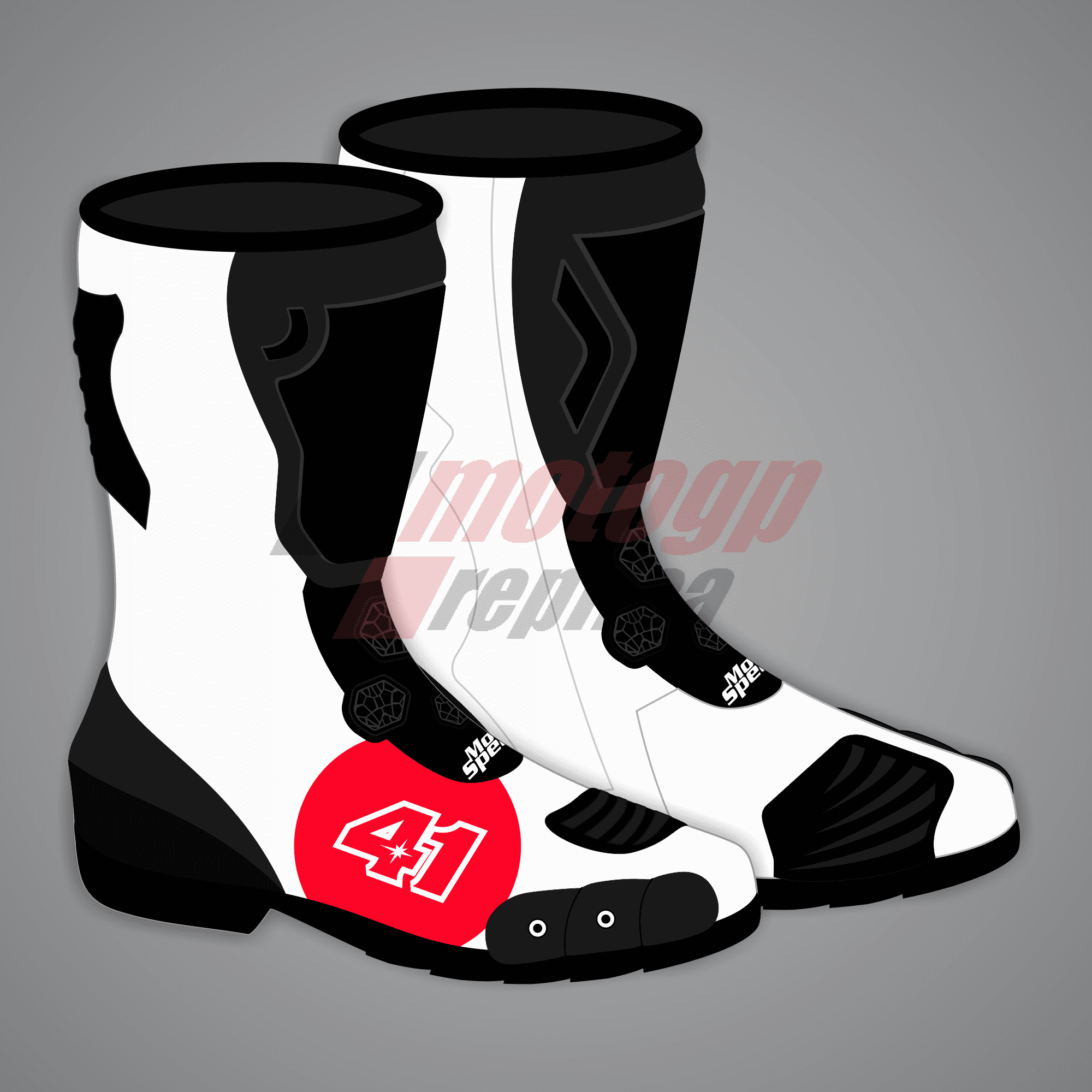 Aleix Espargaro All White Motorcycle Boots Winter Test 2024