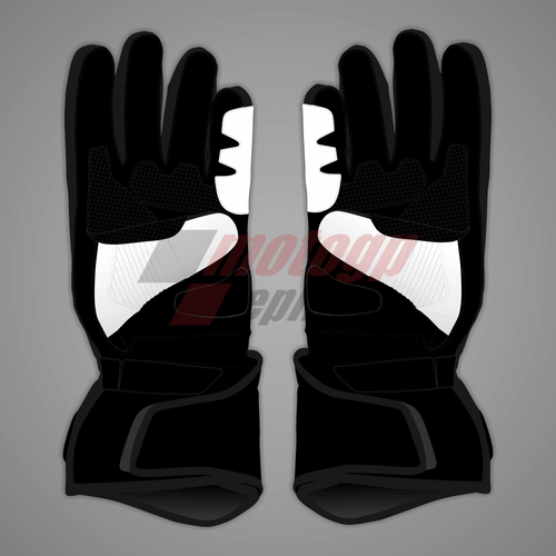All White Motorcycle Gloves