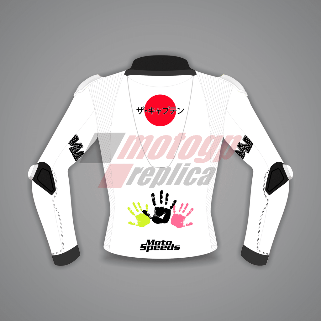 All White Motorcycle Jacket