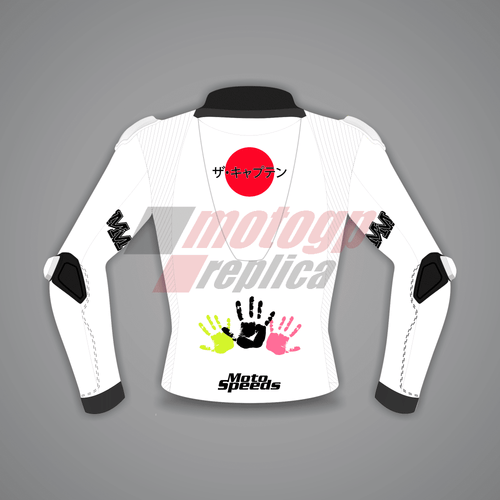 All White Motorcycle Jacket