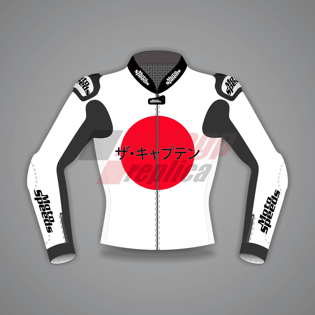 Aleix Espargaro All White Motorcycle Jacket Winter Test 2024