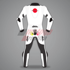 All White Motorcycle Suit