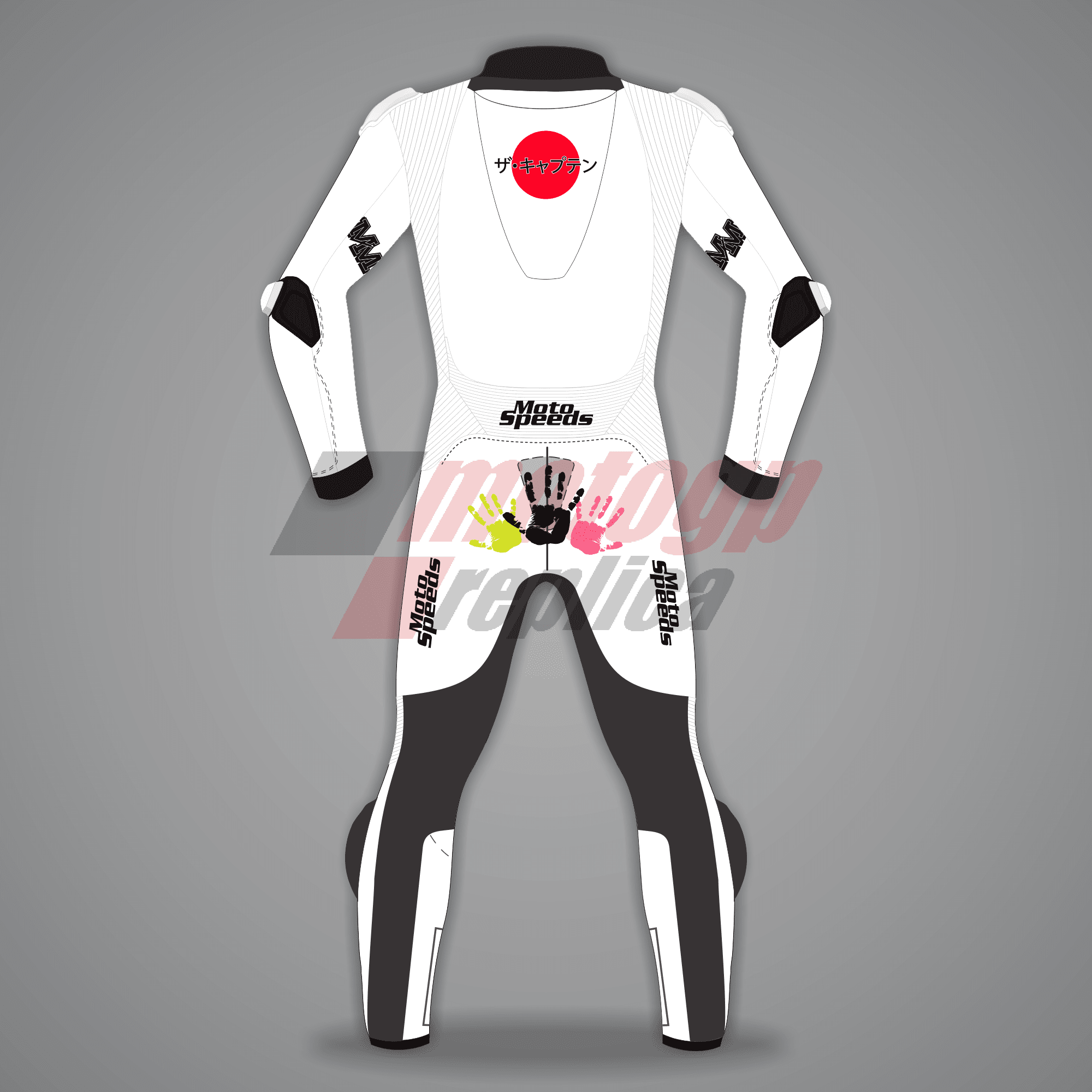 All White Motorcycle Suit