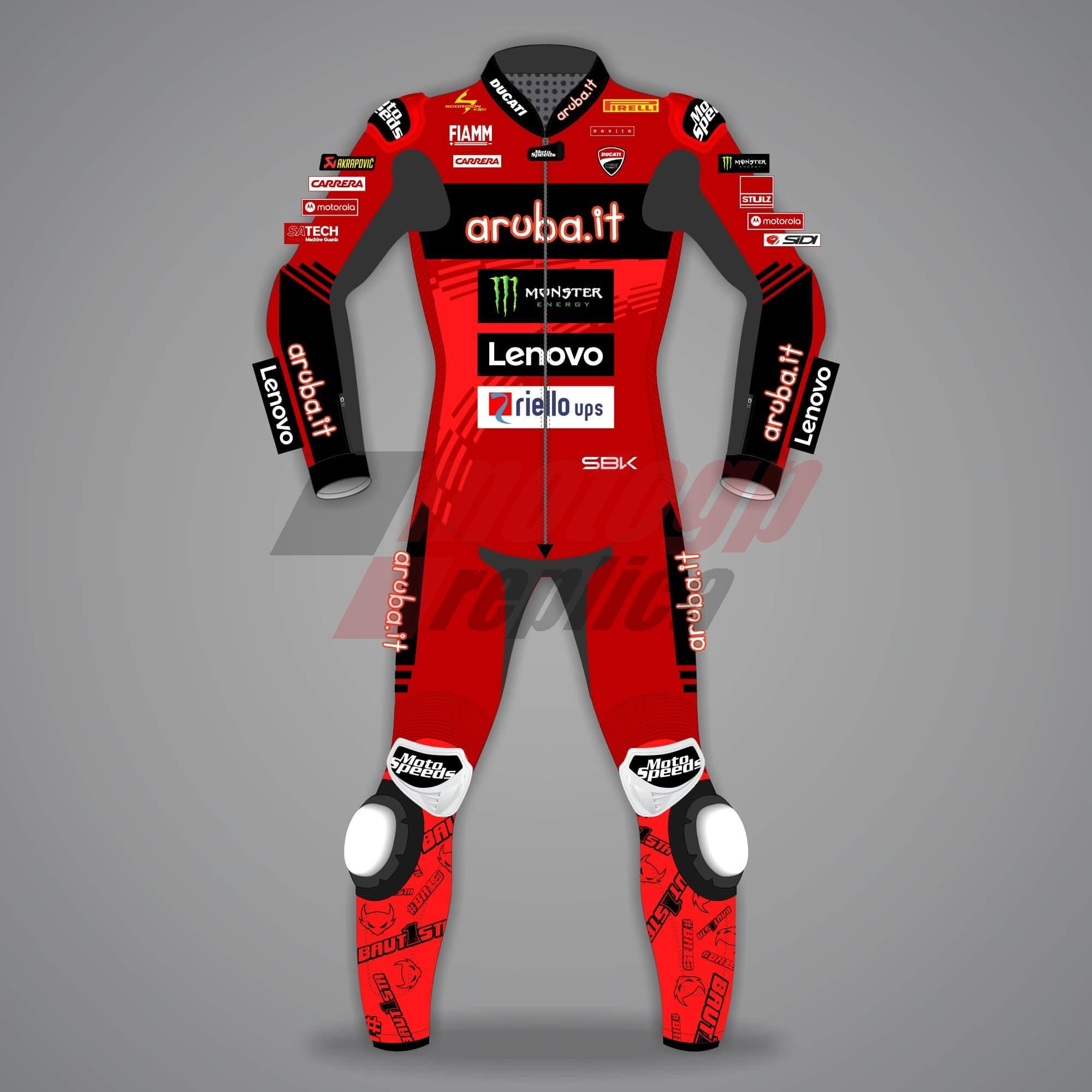 Alvaro Bautista Ducati One Piece Motorcycle Tracksuit SBK 2024