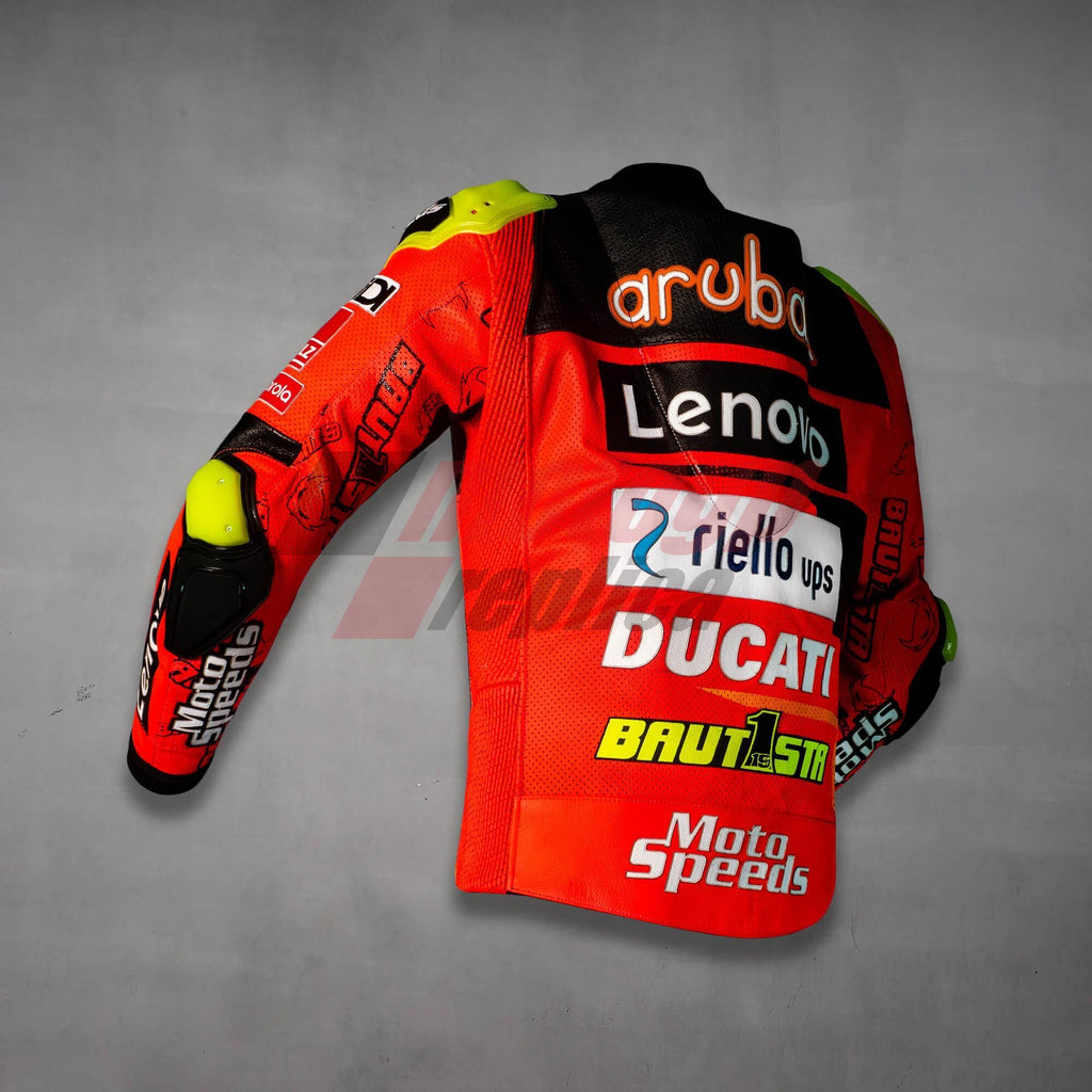 Ducati Red Leather Jacket WSBK 2023