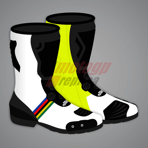 Alvaro Bautista Motorcycle Road Racing Boots SBK 2024